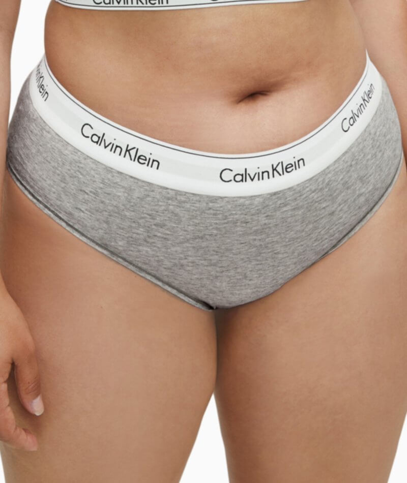 Calvin Klein Women's Plus Size Modern Cotton Logo Hipster Panty