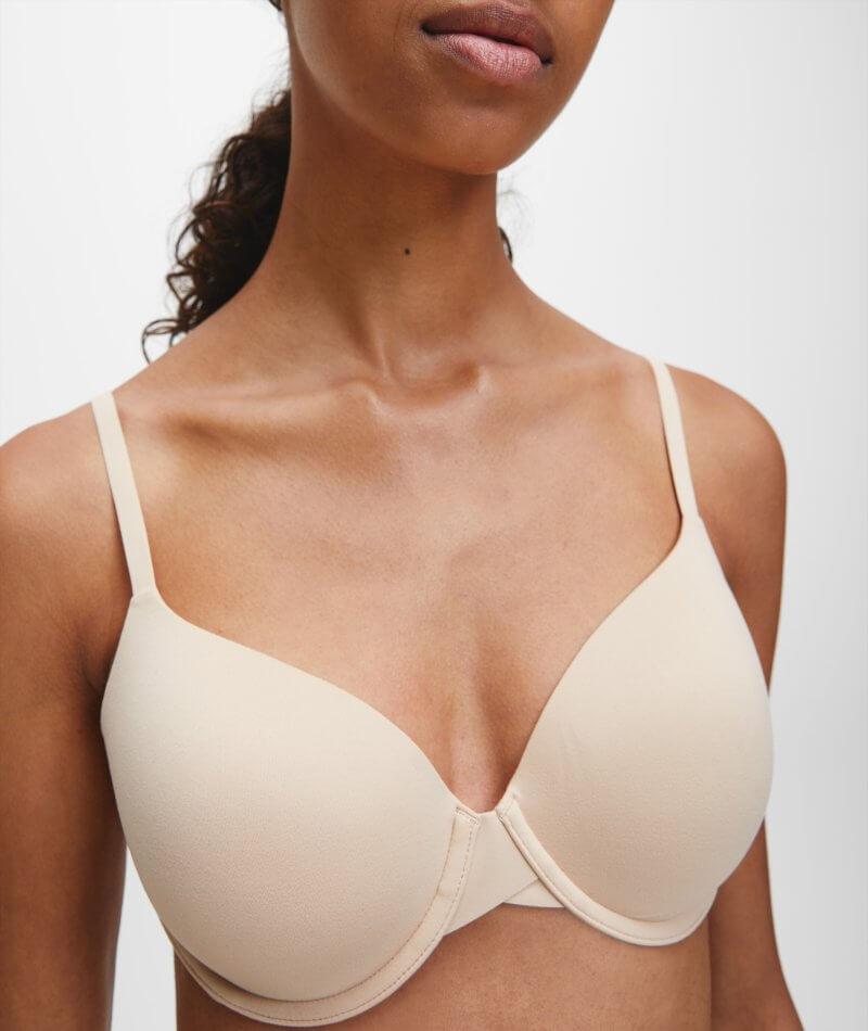 Calvin Klein Perfectly Fit T-Shirt Bra - Bare - Curvy