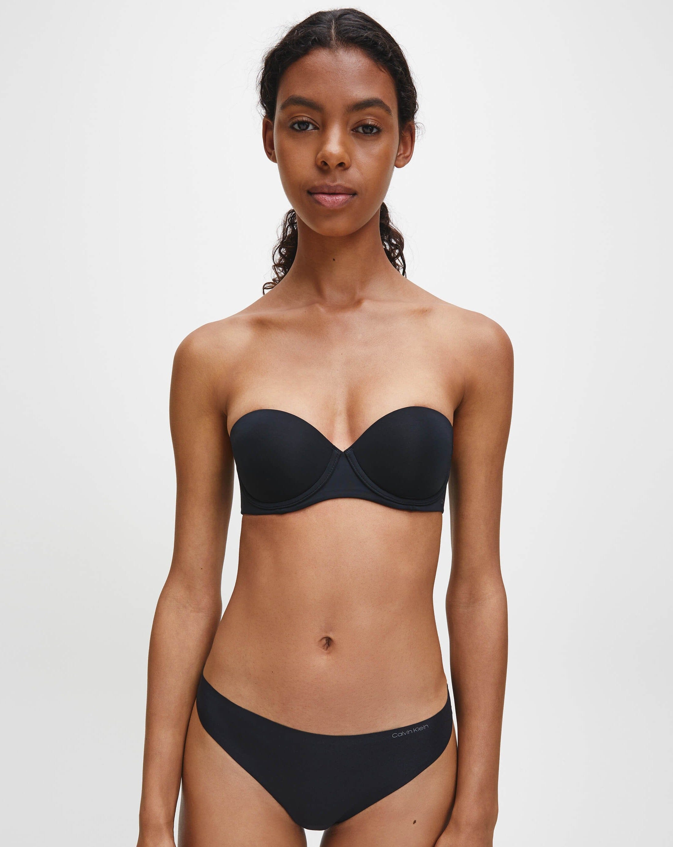 Calvin Klein Strapless Capsule Push Up Strapless Bra - Black Bras 