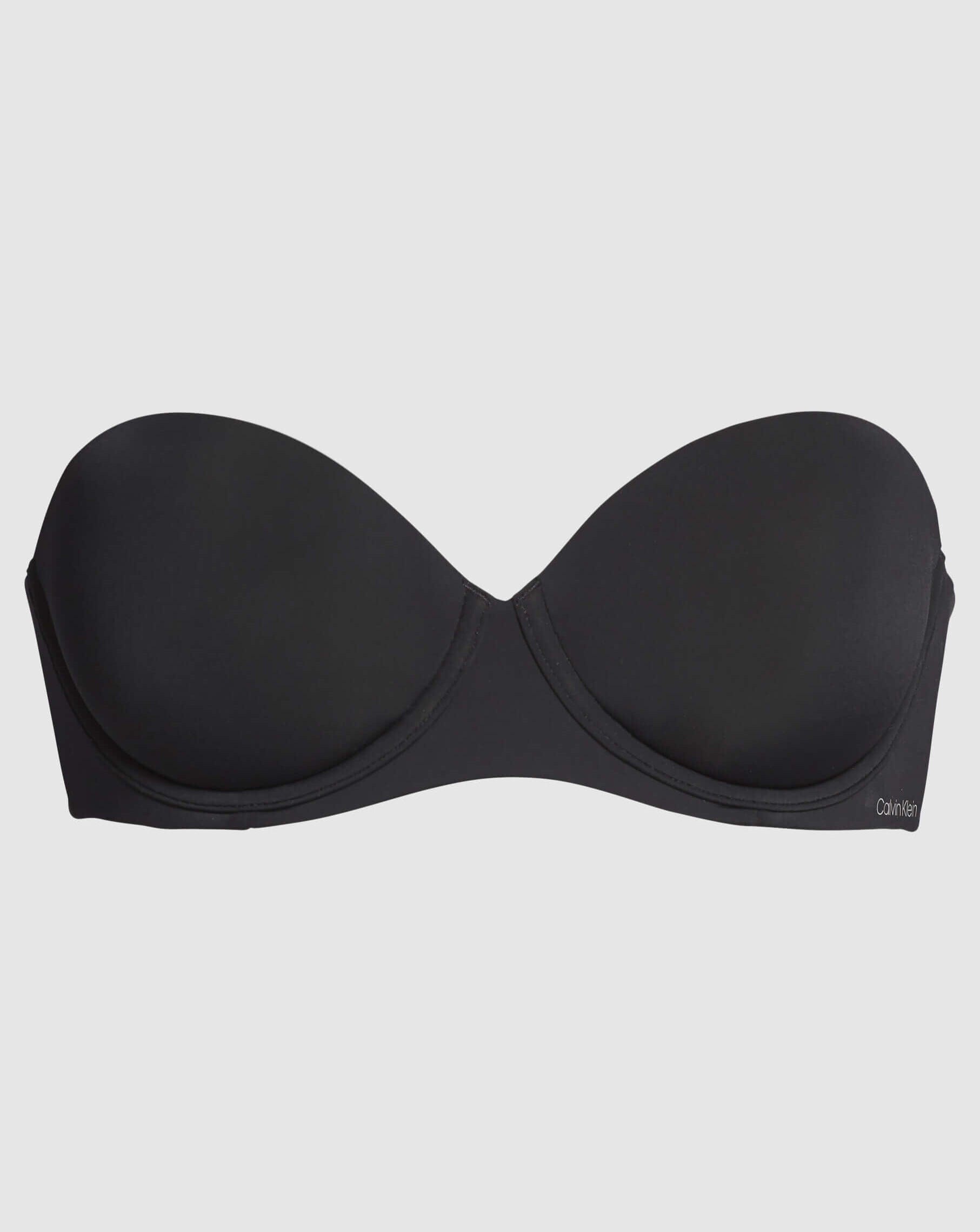 Calvin Klein Strapless Capsule Push Up Strapless Bra - Black - Curvy