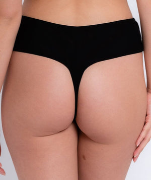 Curvy Kate Centre Stage Deep Thong - Black Knickers 