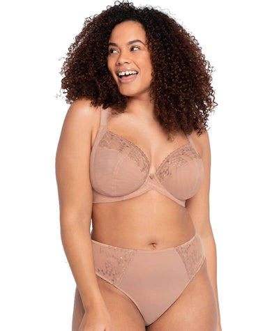 Curvy Kate Centre Stage Deep Thong - Latte Knickers