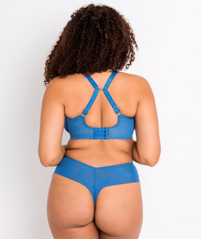 Curvy Kate Centre Stage Deep Thong - Blue Knickers 