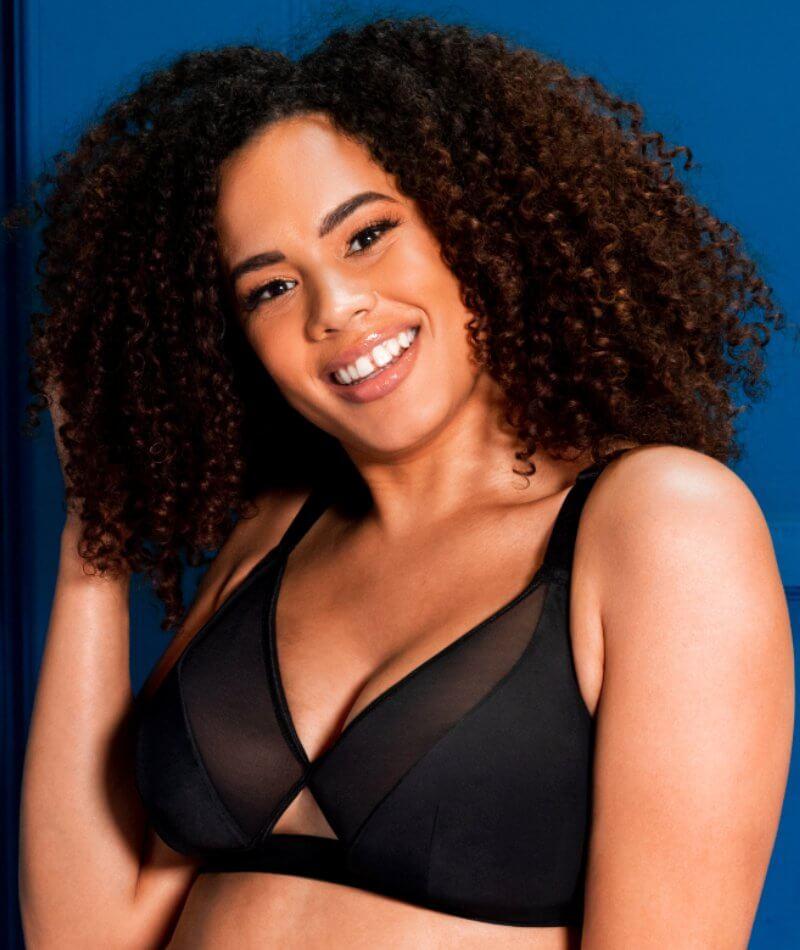 Curvy Kate Fuller Bust Get Up & Chill Non Wired Bralette With Mesh