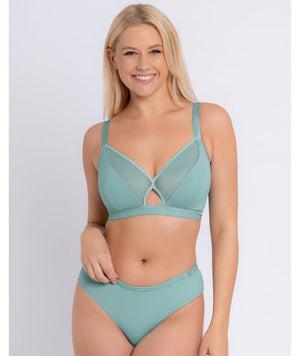 thumbnailCurvy Kate Get Up and Chill Wire-free Bralette - Sage Green Bras 