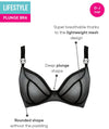 Curvy Kate Lifestyle Plunge Bra - Black Bras