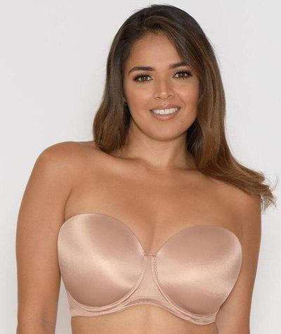 Curvy Kate Smoothie Strapless Moulded Bra - Latte Bras