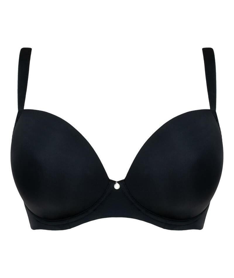 Curvy Kate Smoothie T-Shirt Plunge Bra - Black Bras 