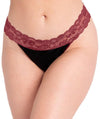 Curvy Kate Twice the Fun Reversible Thong - Oxblood/Black Knickers
