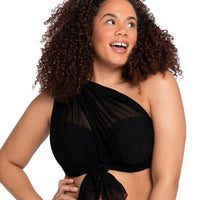 Curvy Kate Wrapsody Bandeau Bikini Top - Black