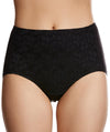 Jockey No Ride Up Microfibre and Lace Full Brief - Black Knickers 10