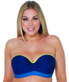 Curvy Kate Maya Bandeau Bikini Top - Blue Mix Swim 8D