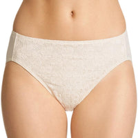 Jockey No Ride Up Microfibre and Lace Hi Brief - Cream