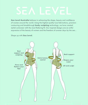 thumbnailSea Level Essentials Short Sleeved B-E Cup Rash Vest - Full Zipper - Black Swim 