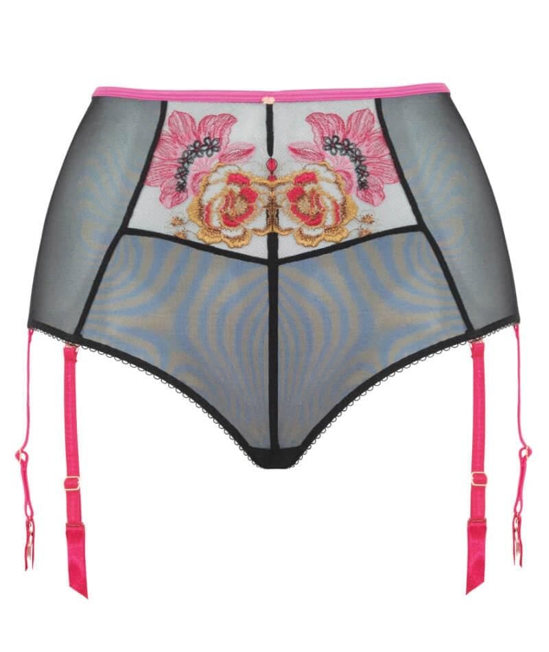 Scantilly Encounter High Waist Brief - Black/Pink Knickers 