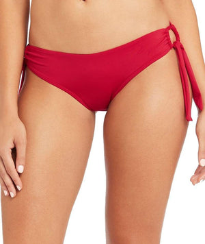 thumbnailSea Level Essentials Tie Side Hipster Bikini Brief - Red Swim 