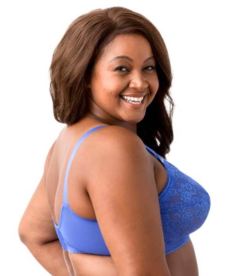 Elila Lace Softcup Bra in Blue - Busted Bra Shop
