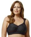 Elila Jacquard Non-Underwired Bra - Black Bras 12F Black