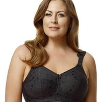 Elila Jacquard Wire-Free Bra - Black