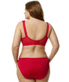 Elila Jacquard Non-Underwired Bra - Red Bras