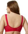 Elila Jacquard Non-Underwired Bra - Red Bras