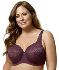 Elila Full Coverage Stretch Lace Underwired Bra - Plum Swatch Image
