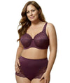 Elila Full Coverage Stretch Lace Underwired Bra - Plum Bras