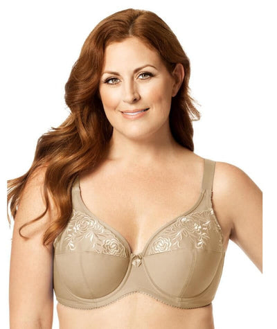 Elila Embroidered Microfiber Underwired Bra - Nude Bras 14D Nude