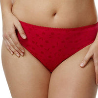 Elila Jacquard Brief - Red