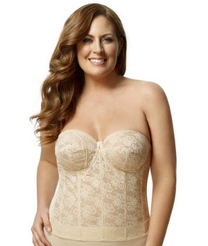 thumbnailElila Underwired Lace Strapless Longline Bra - Nude Corsets 12B Nude 