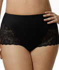 Elila Cheeky Stretch Lace Brief - Black Swatch Image