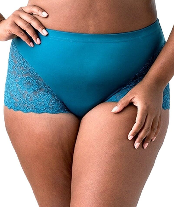 Plus Size Women's Cotton Spandex Lace Detail Brief 2-Pack by Comfort Choice  in Deep Teal Pack (Size 16) - Yahoo Shopping