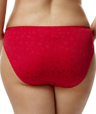 Elila Jacquard Brief - Red Knickers