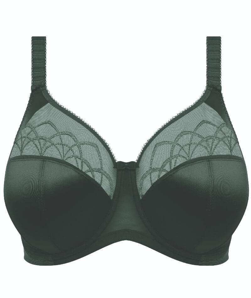 Elomi Cate Underwired Full Cup Banded Bra - Pinegrove - Curvy