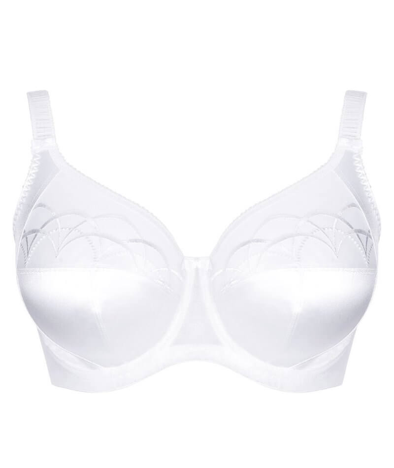 Elomi Cate Underwired Full Cup Banded Bra - White Bras 