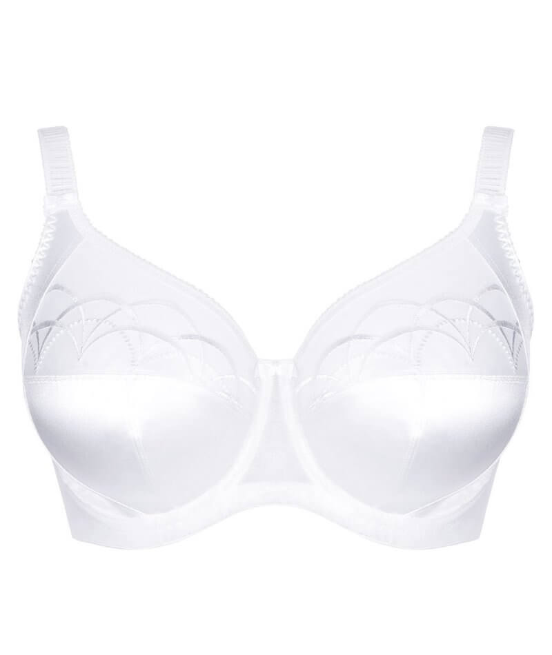 Elomi Cate Underwired Full Cup Banded Bra - White Bras 