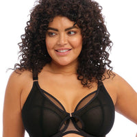 Elomi Kintai Underwired Plunge Bra - Black