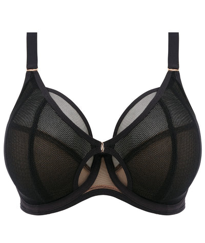 Elomi Kintai Underwired Plunge Bra - Black Bras