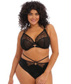 Elomi Namrah Underwired Bandless Plunge Bra - Black Bras