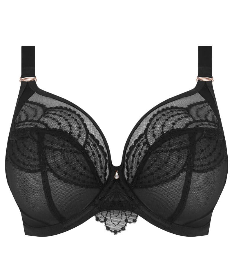 Elomi Priya Underwired Plunge Bra - Black Bras 