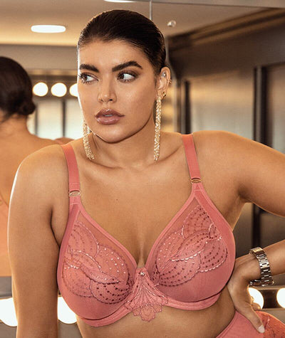 Elomi Priya Underwired Plunge Bra - Rosegold Bras