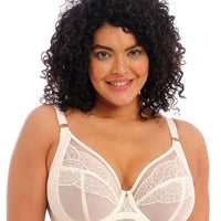 Elomi Priya Underwired Plunge Bra - Vanilla