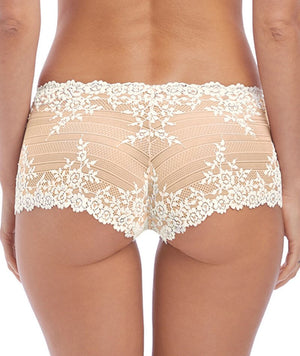 Wacoal Embrace Lace Boy Short - Naturally Nude / Ivory Knickers 