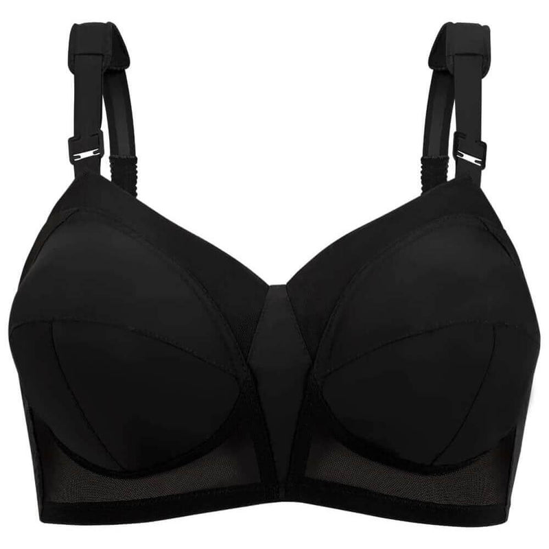 Exquisite Form Fully Wire-Free Original Support - Black - Curvy