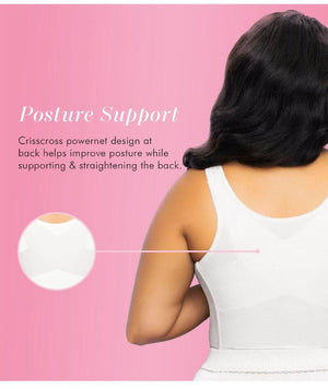 thumbnailExquisite Form Fully Front Close Longline Posture - White Bras 