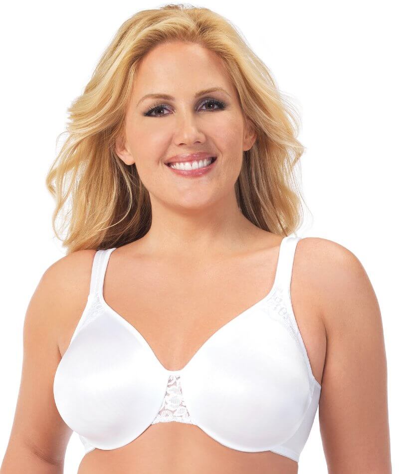 Exquisite Form Fully Minimiser Underwire Bra - White - Curvy