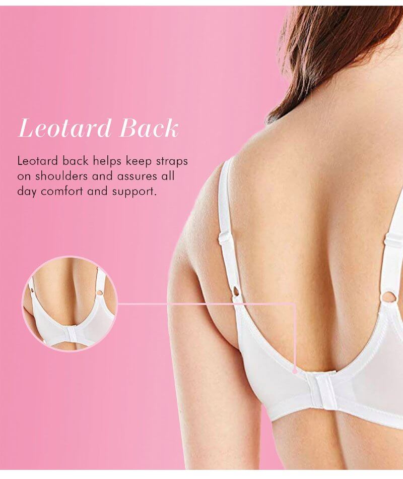 Exquisite Form Fully Minimiser Underwire Bra - White Bras 