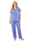 Exquisite Form Short Sleeve Pajamas - Victory Violet Swatch Image
