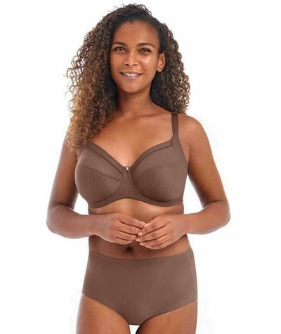 Fantasie Fusion Underwired Full Cup Side Support Bra - Coffee Roast Bras