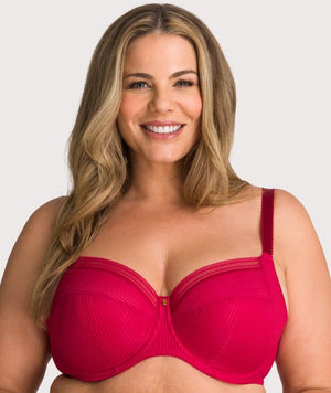 Fantasie Fusion Underwired Full Cup Side Support Bra - Red - Curvy